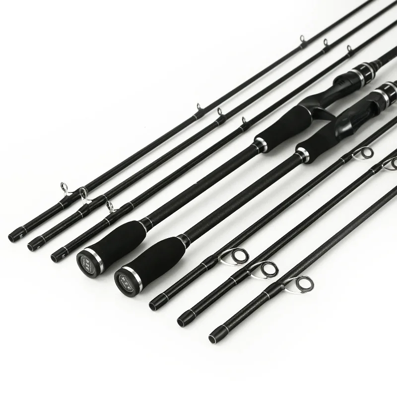 Caña fibra carbono ML/MH para spinning y baitcasting 2 tramos - imagen 4