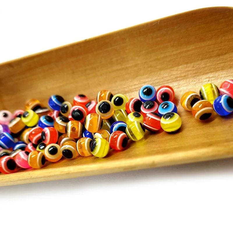 50 unids/lote cuentas de pesca de ojo de pez 6mm 8mm cinco colores Carolina Rigs Taxes Rigs DIY Kit accesorios de aparejos de pesca de lubina - imagen 3