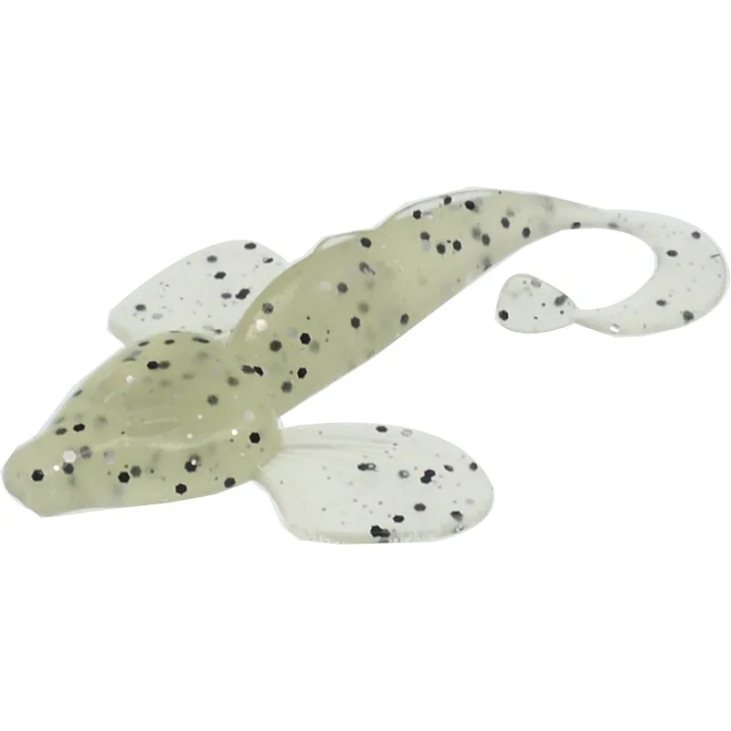 Señuelo de pesca cebo blando 8cm 4,3g cola de hoz señuelos artificiales simulación de gusano de pez lote 6-10 piezas venta - imagen 2