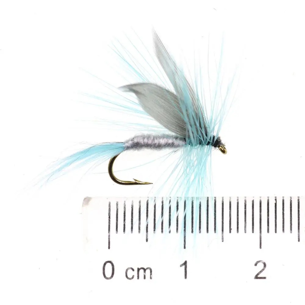 Bimoo-anzuelo de pesca con mosca, cebo de pesca con mosca seca, color azul Dun Mayfly, 6 unidades, #10 - imagen 2