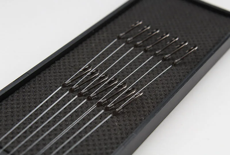 8 unids/lote de anzuelos de pesca sublínea, juego de anzuelos dobles, anzuelos de pesca Barbe, anzuelos de dos líneas, anzuelos afilados de acero inoxidable - imagen 5