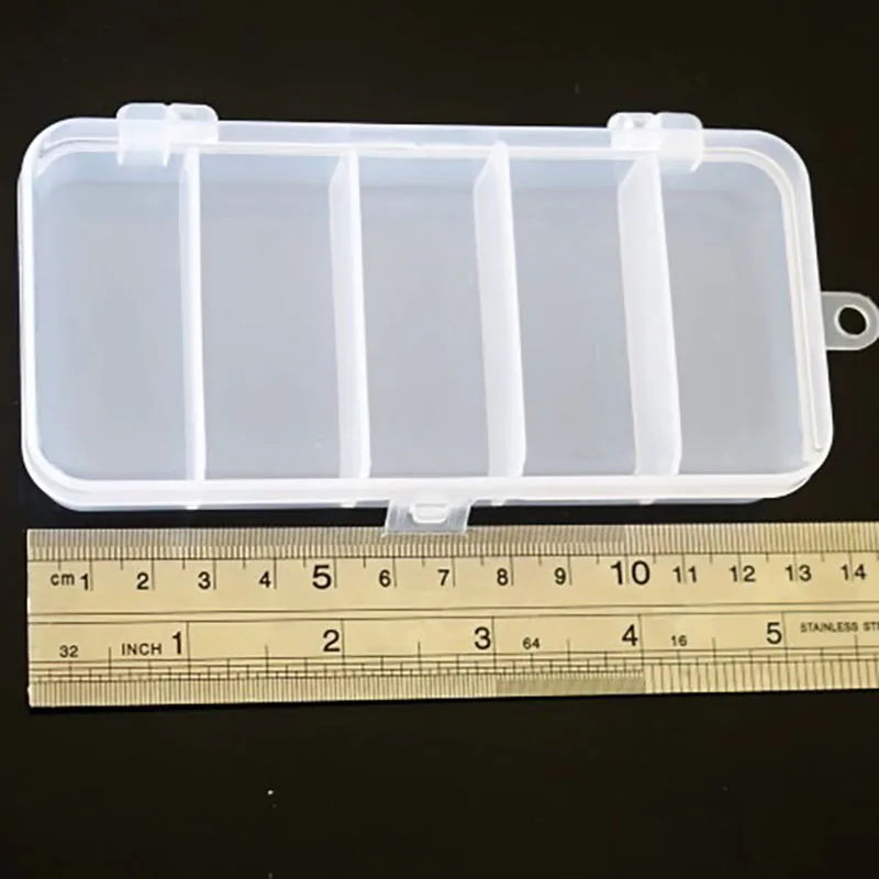 Caja de cebo de 5 enrejados PP, caja de rana trueno, accesorios de herramientas de señuelo, caja de almacenamiento, aparejos de pesca, caja de cebo falso XA665G - imagen 3