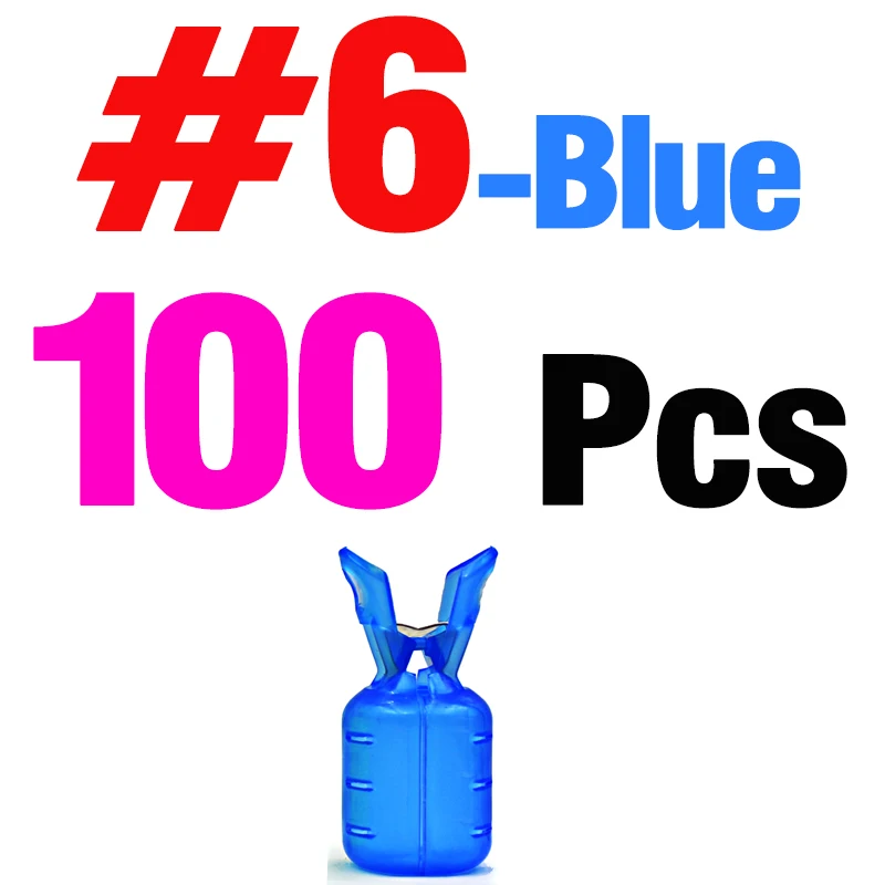 No6 Blue 100Pcs