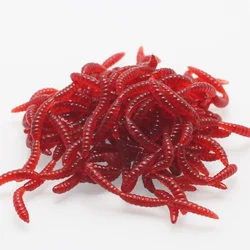 POETRYYI Swimbait silicona rojo 4 secciones – Señuelo para carpa