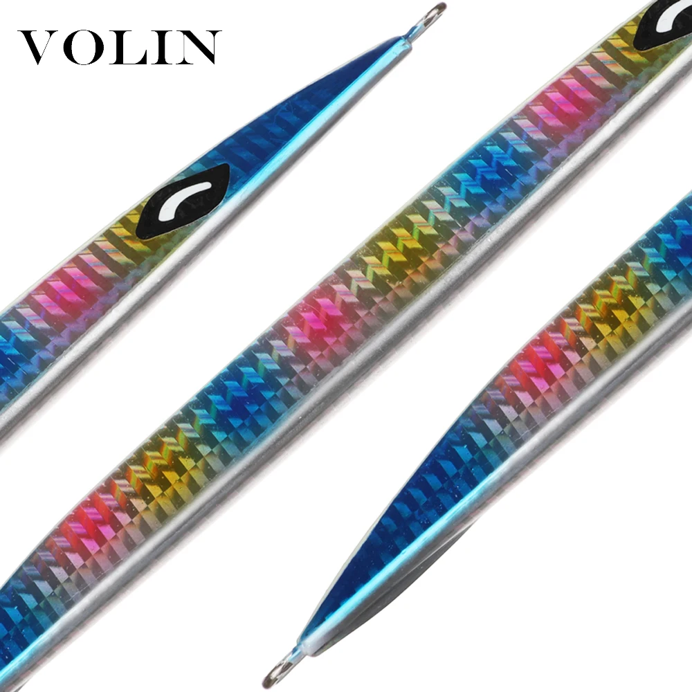 VOLIN-señuelo de pesca de lubina Artificial, cebo de Metal de fundición a tierra, Jigging lento, 1 unidad, 150g, 200g, 250g, 300g, 400g - imagen 5