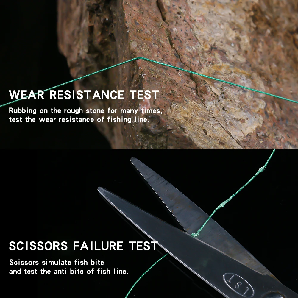 Angryfish-sedal de pesca trenzado de 4 hebras, resistente al desgaste, 100m, 11 colores, línea Super PE, pez de fuerte resistencia - imagen 3