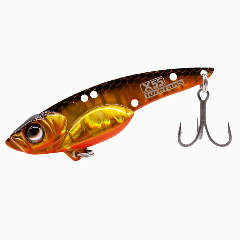 Lurefans-señuelo de pesca Artificial, cebo falso de serpiente de bebé X50, X55, X60, VIB, Isca, X50, X55, X60, 5/9,5/13,5g - imagen 5