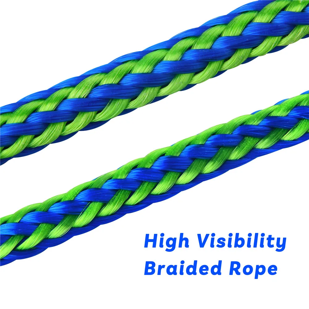 Cuerdas de muelle para barco, accesorio de alta resistencia, trenzado, con clip de acero inoxidable, 1 unidad/2 piezas - imagen 5