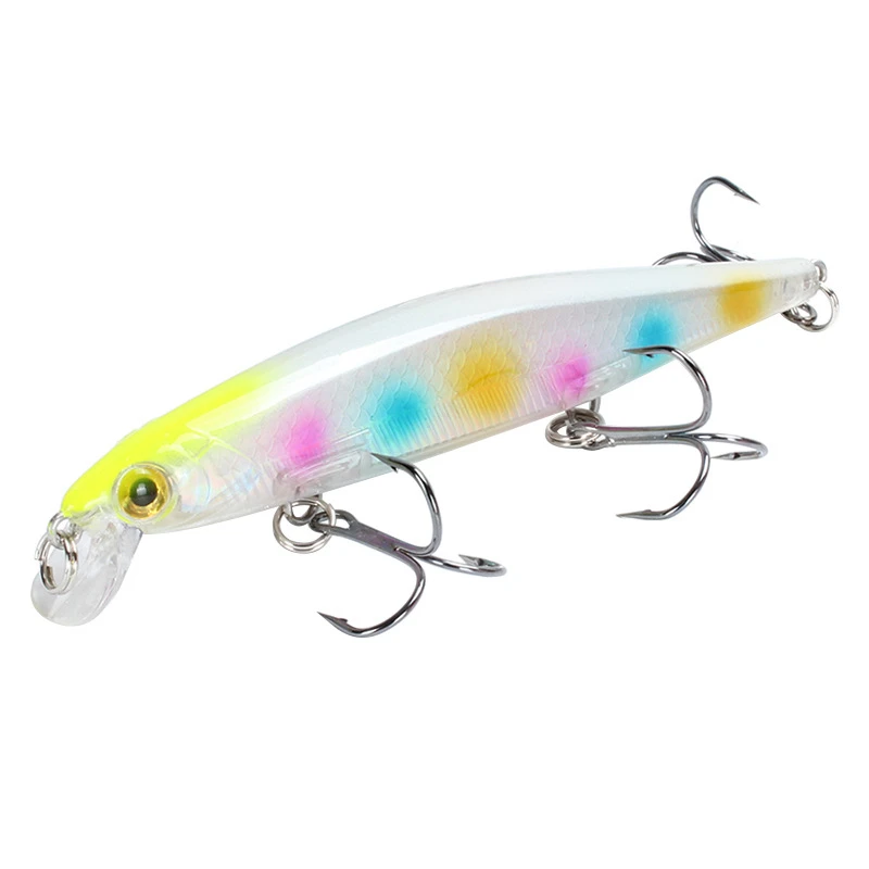 Señuelo de pesca colorido con múltiples ganchos para una captura efectiva