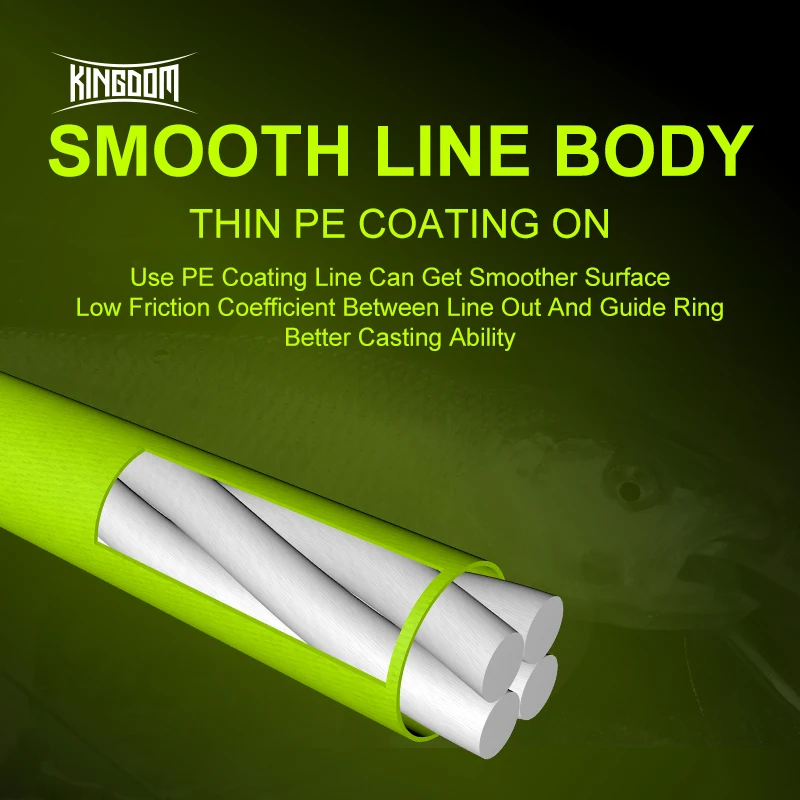 Kingdom LINEA PIELTE SUPERIOR Delgada 0.2 # /0.4 # /0.6 #   Línea de pesca de PE de 9-12LB, línea de pesca multifilamento de 4 trenzas para pesca de carpa - imagen 5