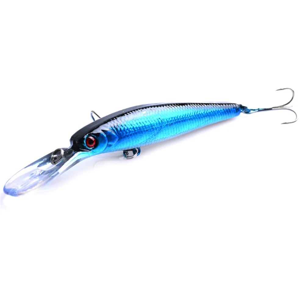Señuelo de pesca de pececillos Wobbler, 12,5 cm, 14g, cebo duro Artificial Crankbait, anzuelos triples, aparejos de pesca de carpa, 1 ud. - imagen 5