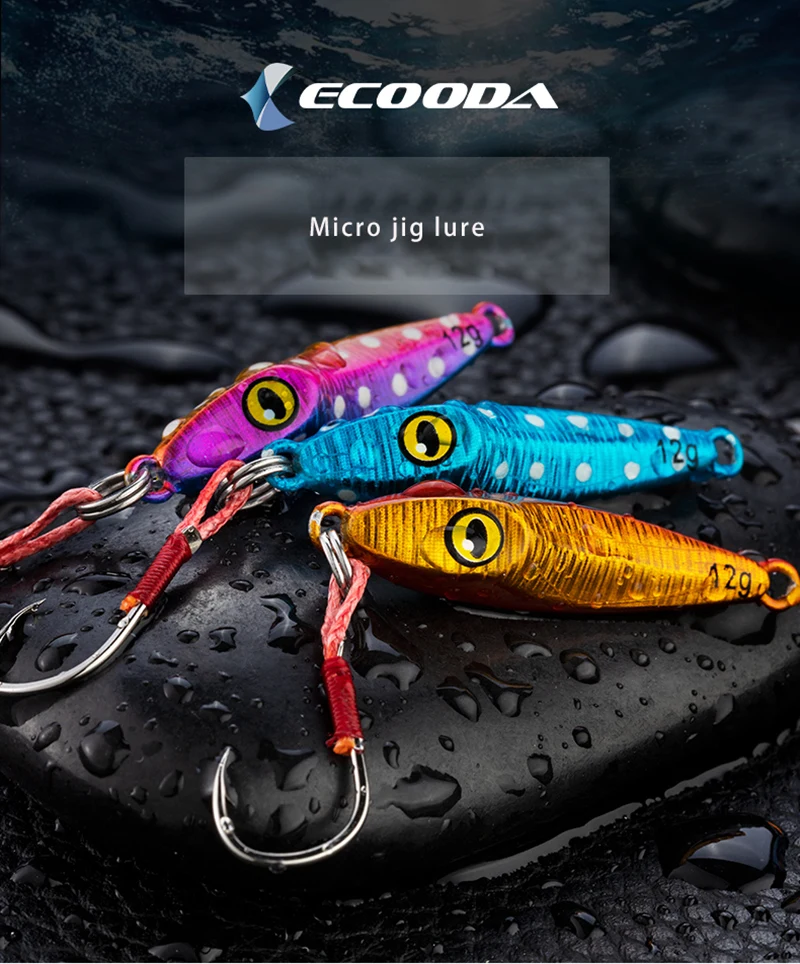 Señuelo de jigging colores vivos acción de nado