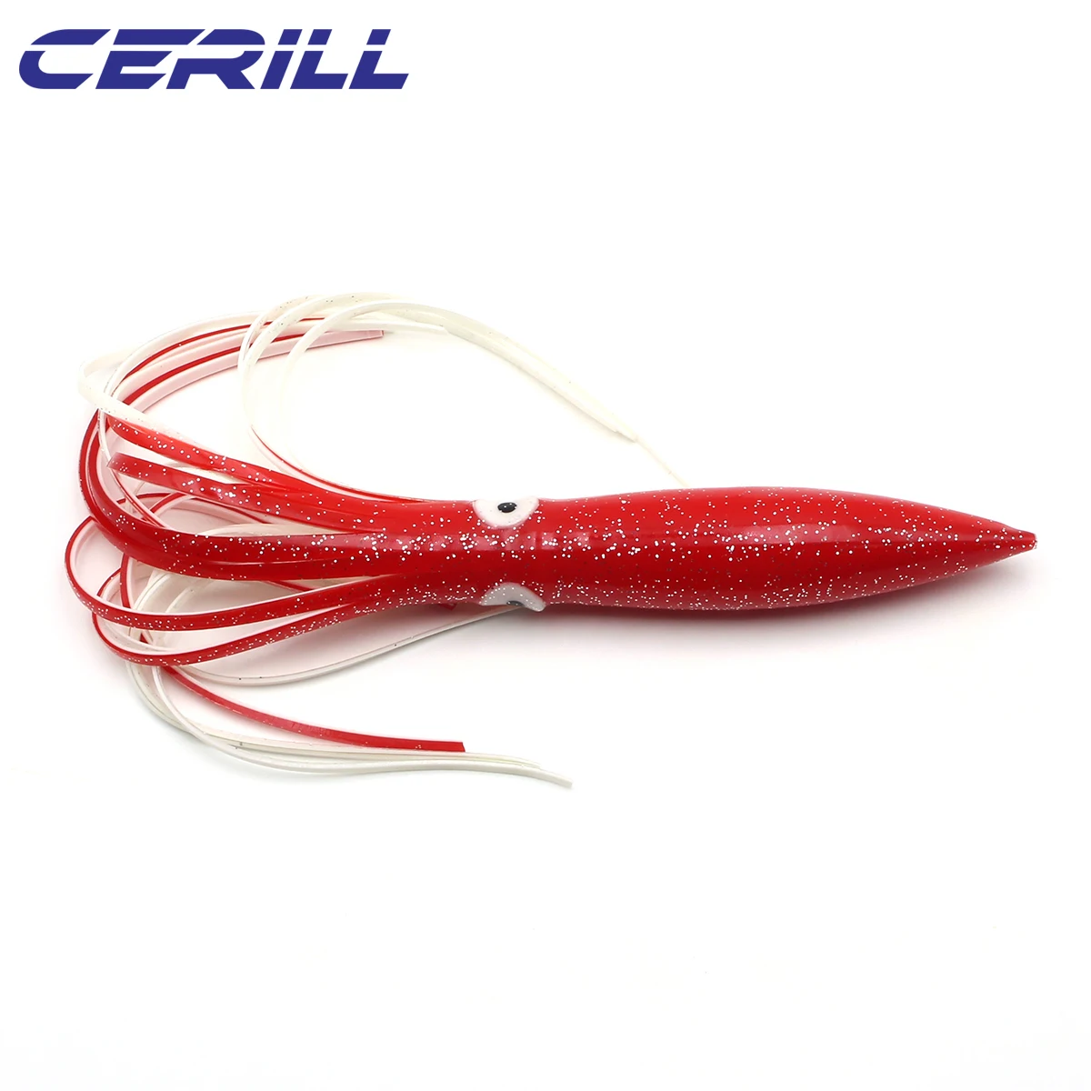 Ceril-señuelo de pulpo de plástico suave, cebo de agua salada para curricán, plantilla de carpa aparejada, Wobbler Swimbait, falda de calamar Multicolor, 31cm, 2 piezas, 40 g - imagen 5