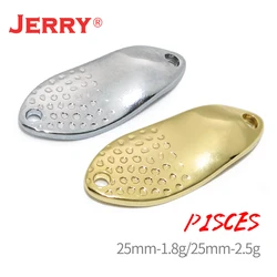 Spinner de latón Jerry Piscis sin pintar para trucha