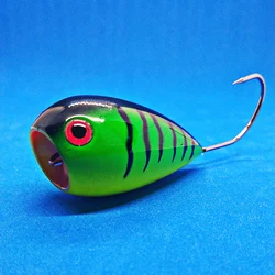 Señuelo Popper de 80mm con anzuelo simple – Wobbler nadador