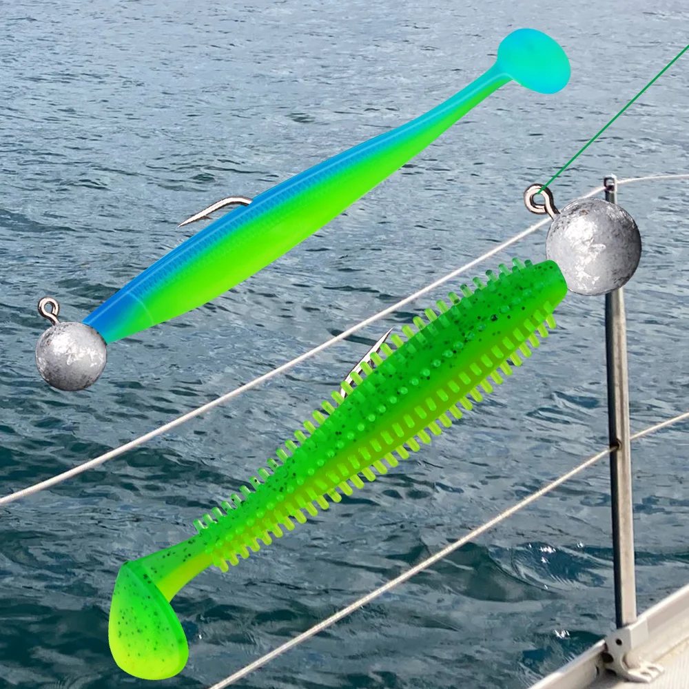 Anzuelo de pesca con cabeza, 1g, 1,5g, 2g, 2,5g, 3,5g, 5g, 7g, 10g, 14g, 20g, señuelos blandos, accesorios para peces de Lucio - imagen 5