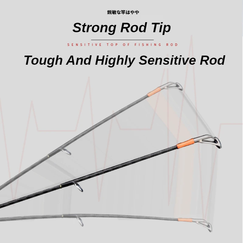 PURELURE-caña de pescar LUBINA, caña de pescar de lanzamiento largo de alto carbono, accesorios FUJI, más carrete giratorio - imagen 4