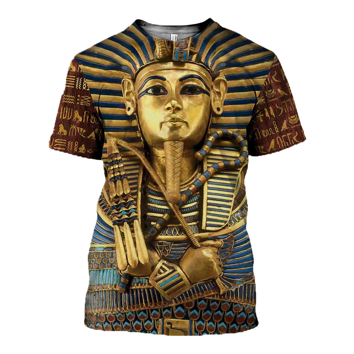 Camiseta Hipster fresca de verano para hombre, camiseta de Osiris God And Eye Of Horus con estampado 3D de Harajuku, camisetas informales Unisex TX216 - imagen 3