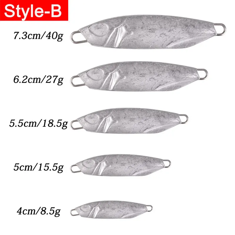 Señuelo de Pesca de lentejuelas de Metal sin pintar, 10g, 15g, 20g, 30g, 40g, cebo Artificial giratorio Wobbler, 20 piezas - imagen 5