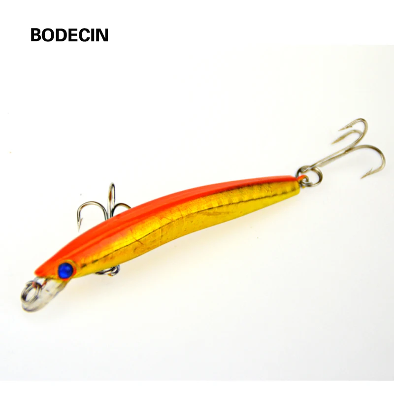 Señuelos de Pesca de carpa, cebos duros para pececillos, 8CM 5G 6 #, anzuelos, aparejos de cebo falso, Wobblers de mar, lote de peces para curricán de lucios, 5 uds. - imagen 4