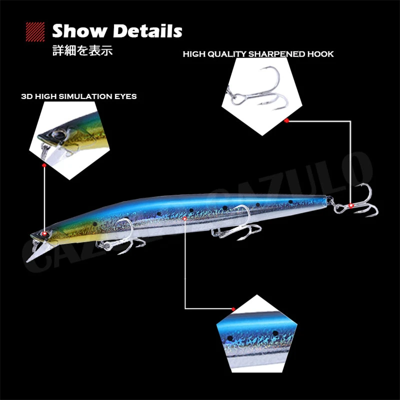 Minnow-señuelo De Pesca flotante, Accesorios artificiales Isca De 23g y 14,5 cm, articulados, Wobblers, Leurre - imagen 4