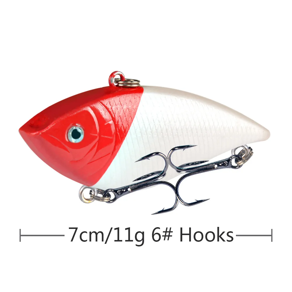 Señuelos de Pesca de plástico VIB Wobbler, 7cm, 11g, Iscas artificiales, cebo duro para Lucio, Crankbait, aparejos de Pesca de carpa - imagen 5
