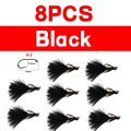 8pcs black