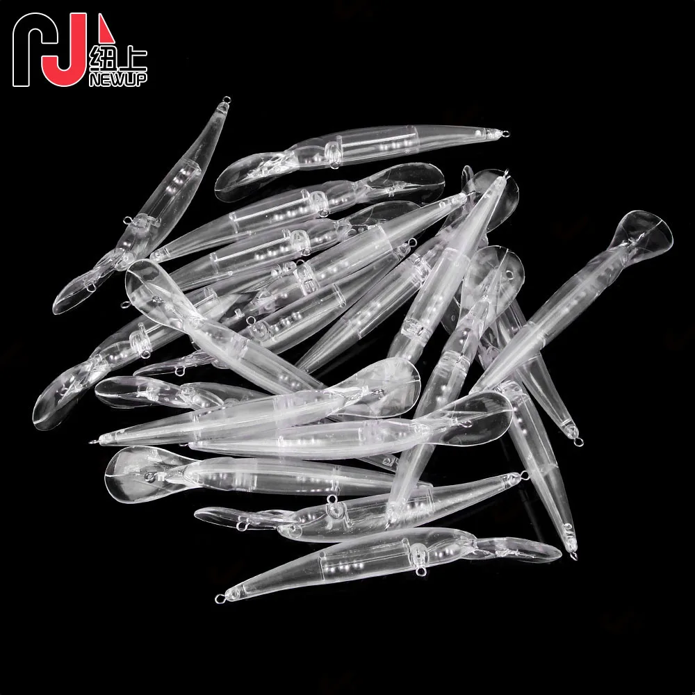 Cebos nude en blanco, 11cm, 8,2g, crankbait, pececillos, cuerpos de señuelos sin pintar, cebo de pesca, 10 Uds. - imagen 2