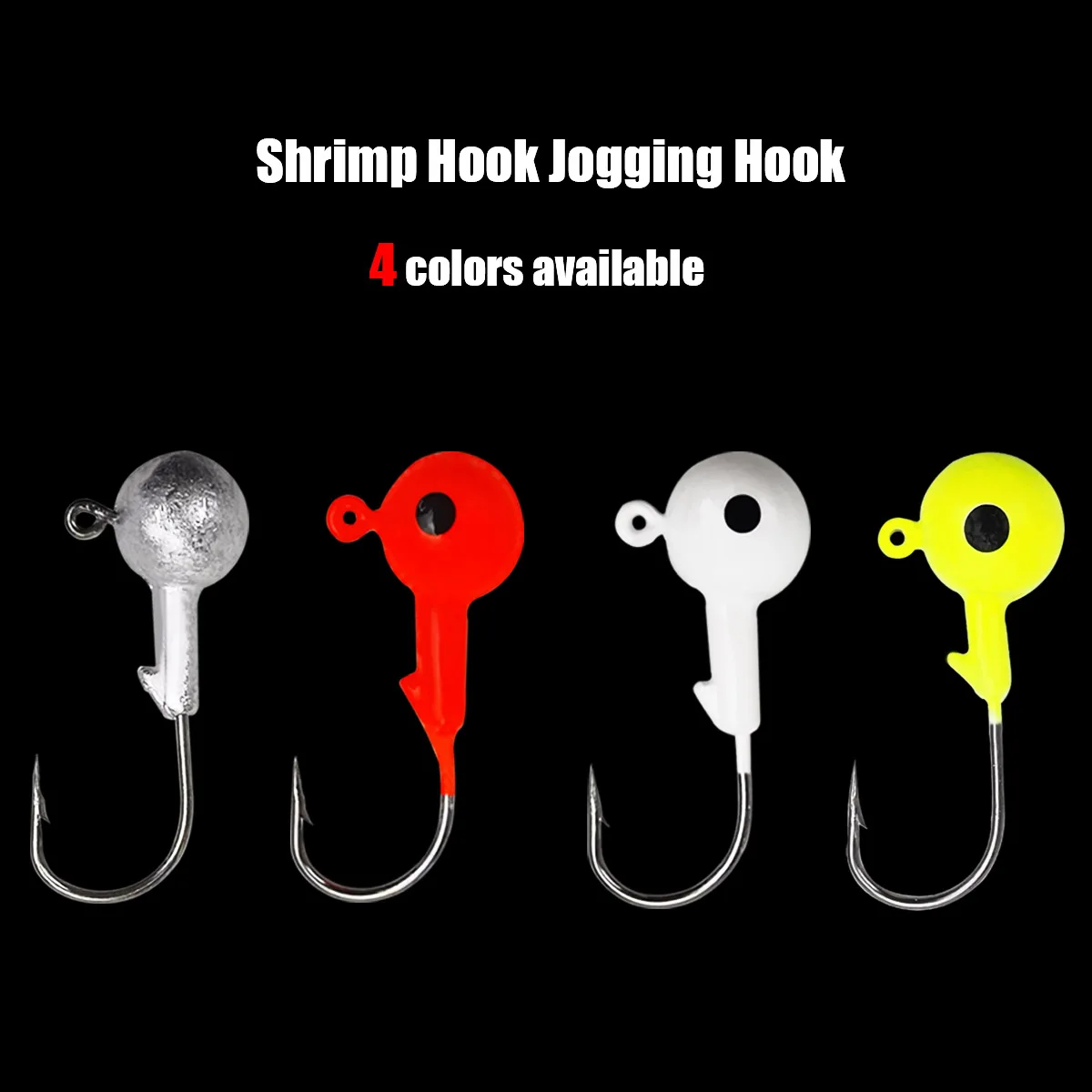 Anzuelo de cabeza plomada de manivela, señuelo de plantilla de cabeza de plomo, cebo duro, gancho de gusano blando, 3,5g, 5g, 7g, 10g, 14g - imagen 5