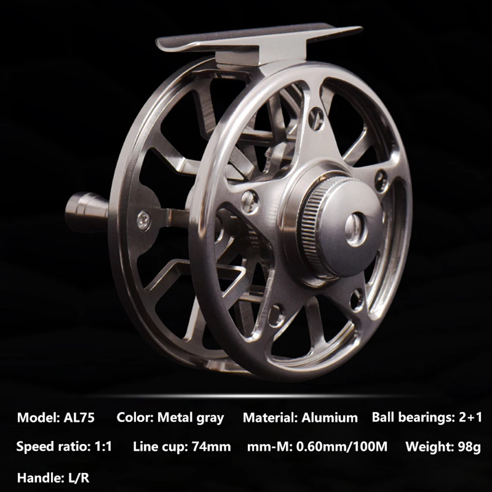 Carrete de pesca con mosca de aluminio serie 4000, 5000, 6000, mano izquierda/derecha, máquina intercambiable CNC, rueda de pesca con mosca para pescador - imagen 4