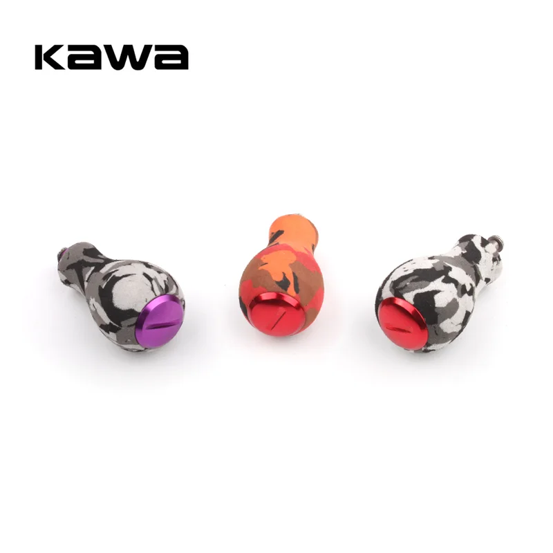 KAWA-mango de carrete de pesca, perilla EVA, bricolaje, carrete giratorio de fundición de cebo, perilla de manivela para carrete D/ S/ A