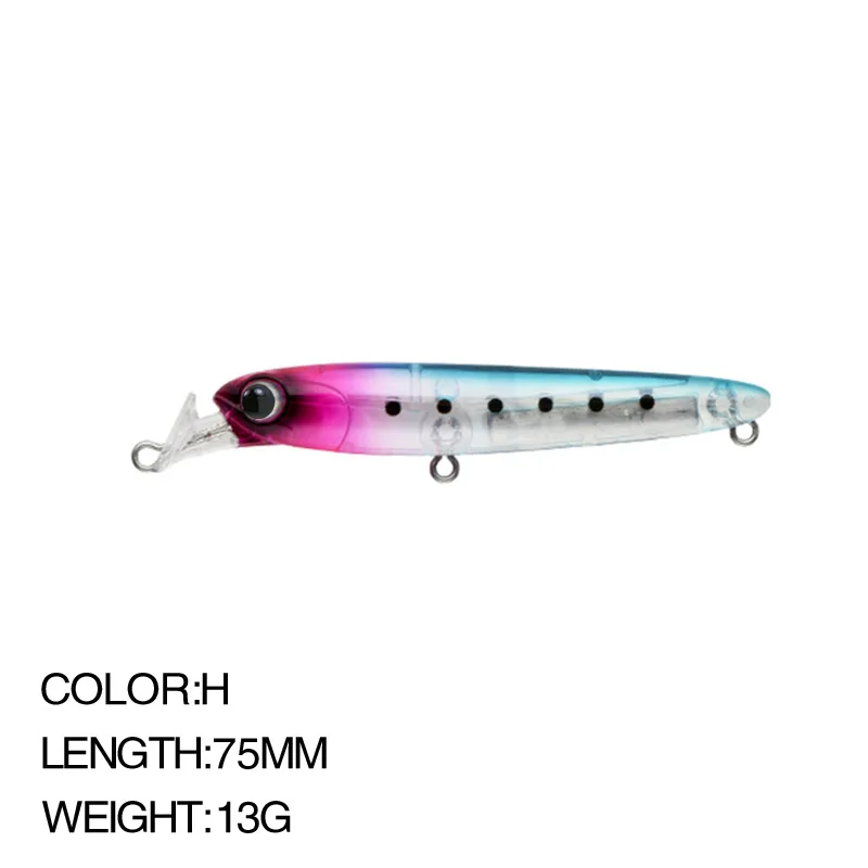 Señuelo de Pesca de Japón, cebo Rocket de 75mm, 13g, lápiz de hundimiento, cebo de sal de fundición larga para pargo de lubina de mar, nuevo - imagen 3