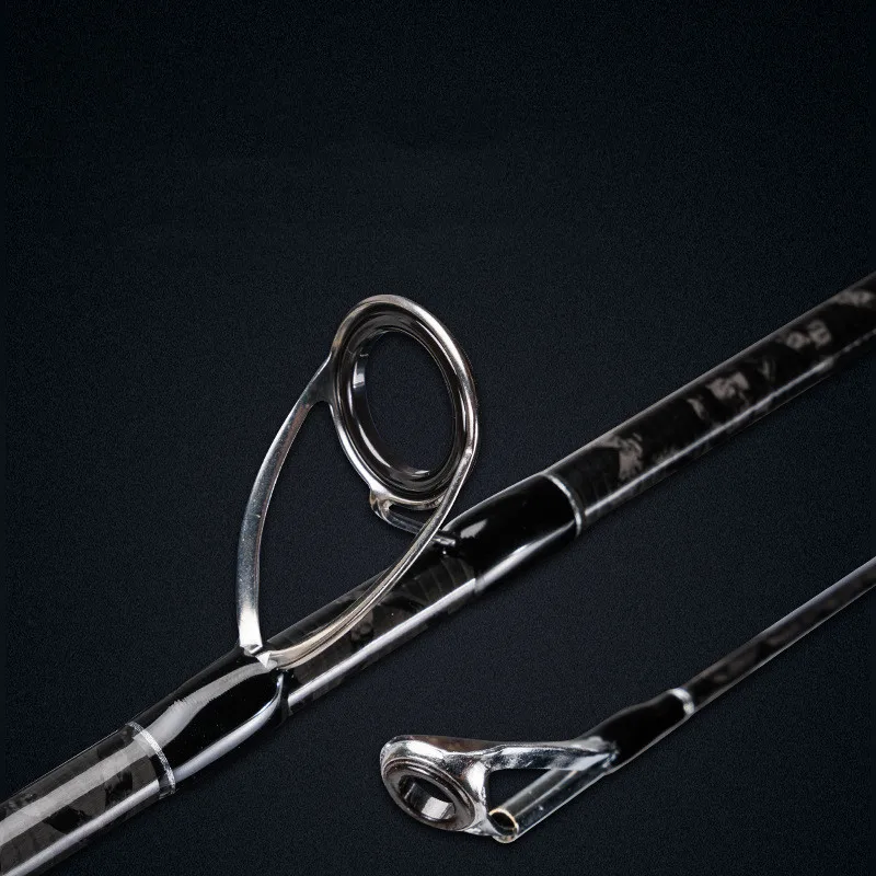 Mavllos-caña de pescar de lubina de agua salada, accesorio giratorio con 3 secciones plegadas, peso del señuelo, 7-30g/7-35g/7-40g - imagen 4