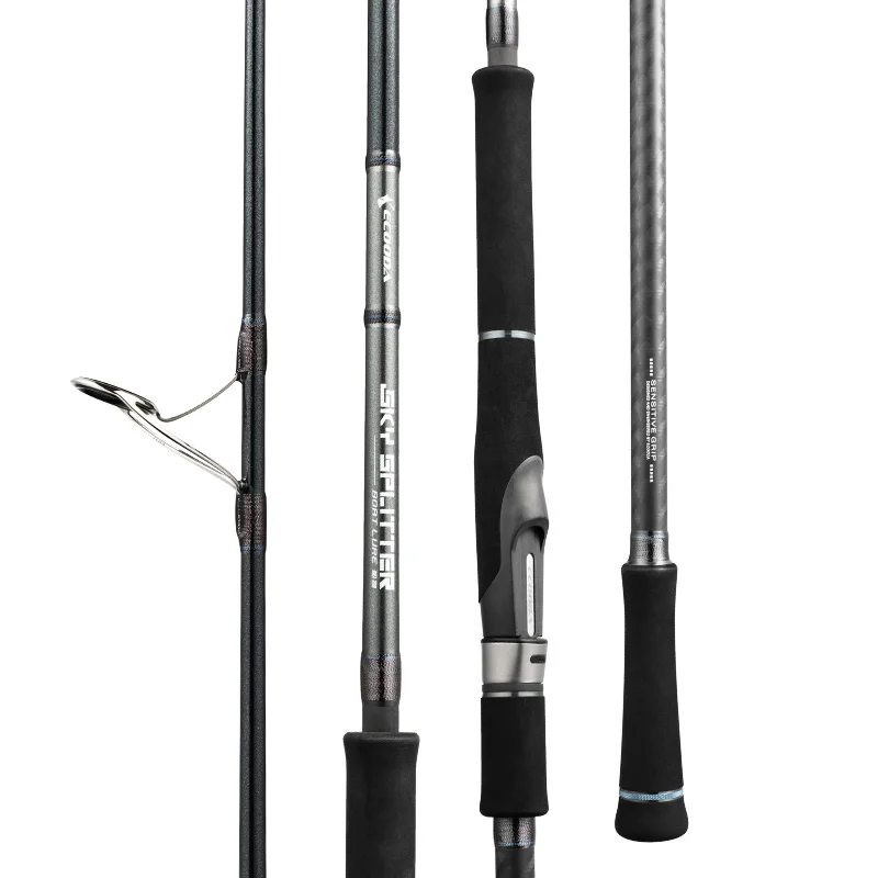 ECOODA-caña de pescar con señuelo de 2,32 m, accesorio de pesca de acción MH, señuelo de PE2-4, WT 15-60g, caña de fundición giratoria para lubina - imagen 5