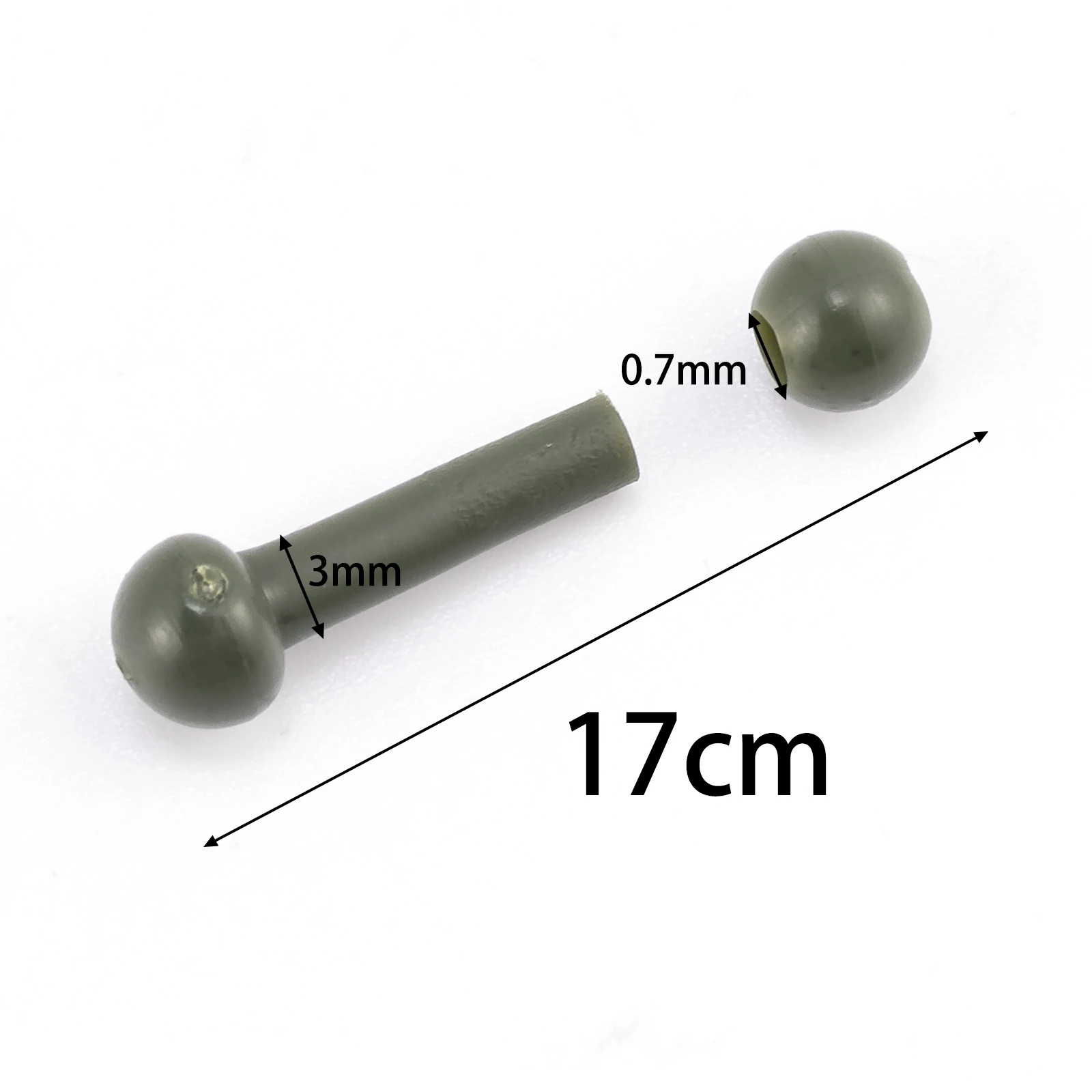 Fundas Chod para pesca de carpa, 40 piezas, Protector de línea suave, cambio rápido, cuentas Chod para plataformas de helicóptero Zig Rig, aparejo de pelo - imagen 3