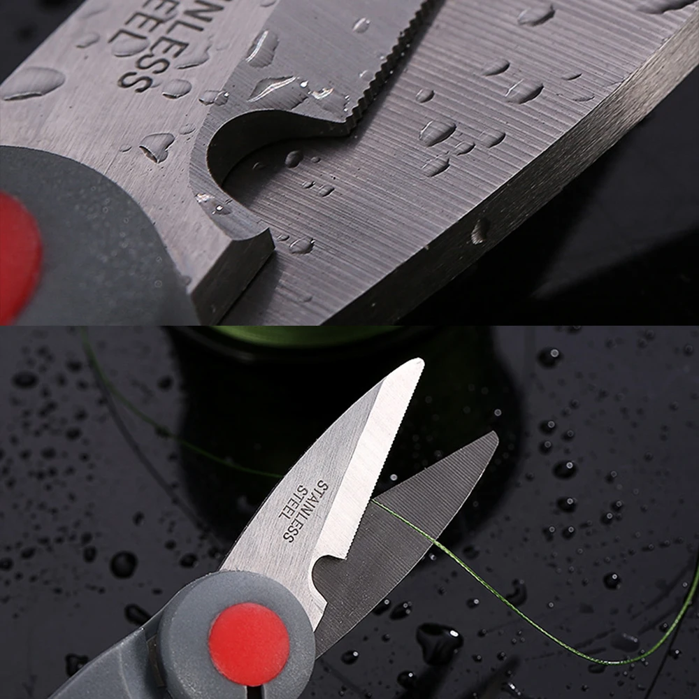Tijeras de pesca de PE, cortador de señuelos de línea trenzada, Mini tijeras de uso para peces, herramientas de pesca de carpa portátiles multifunción - imagen 3