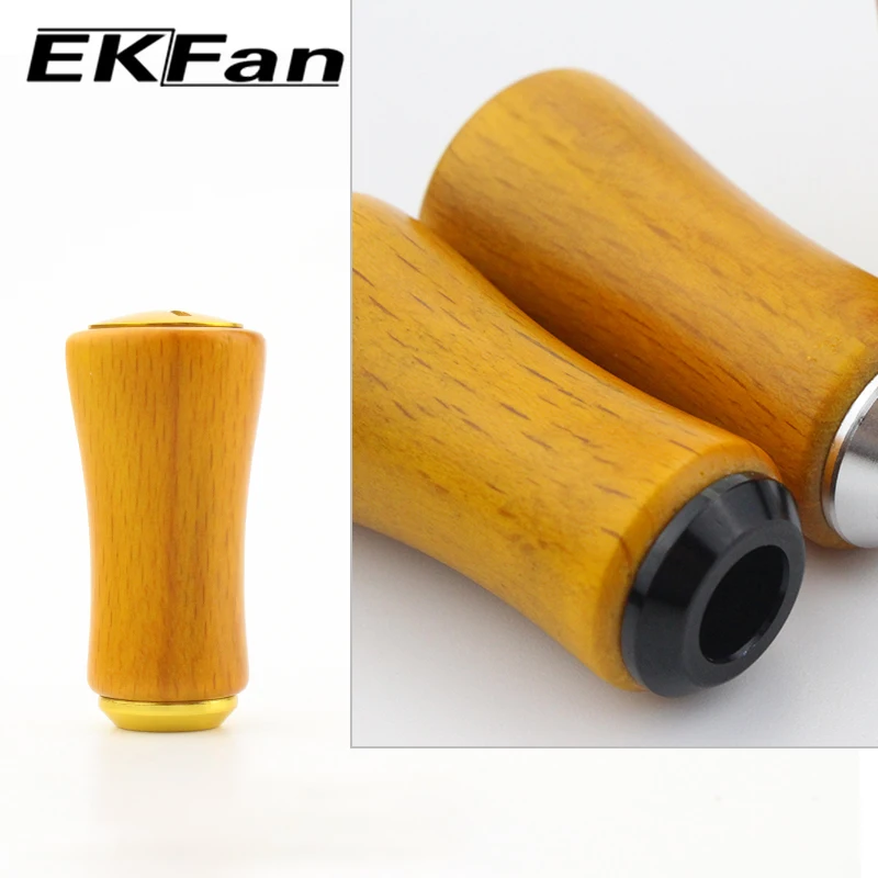 EKFan-mango de carrete de pesca, perilla de madera para carretes de pesca Baitcasting D/S, pieza de componente, accesorio de equipo de aparejos de pesca - imagen 5