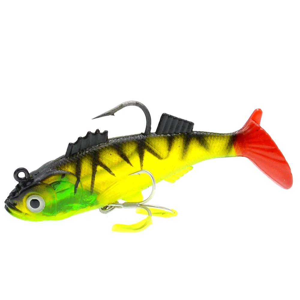 Señuelos blandos de pesca, cebo con anzuelo de plomo grande, plantillas de pescado de 11,5 cm, 37g, cebos artificiales, lubina oceánica, captura larga de fundición, 1 pieza en oferta - imagen 5