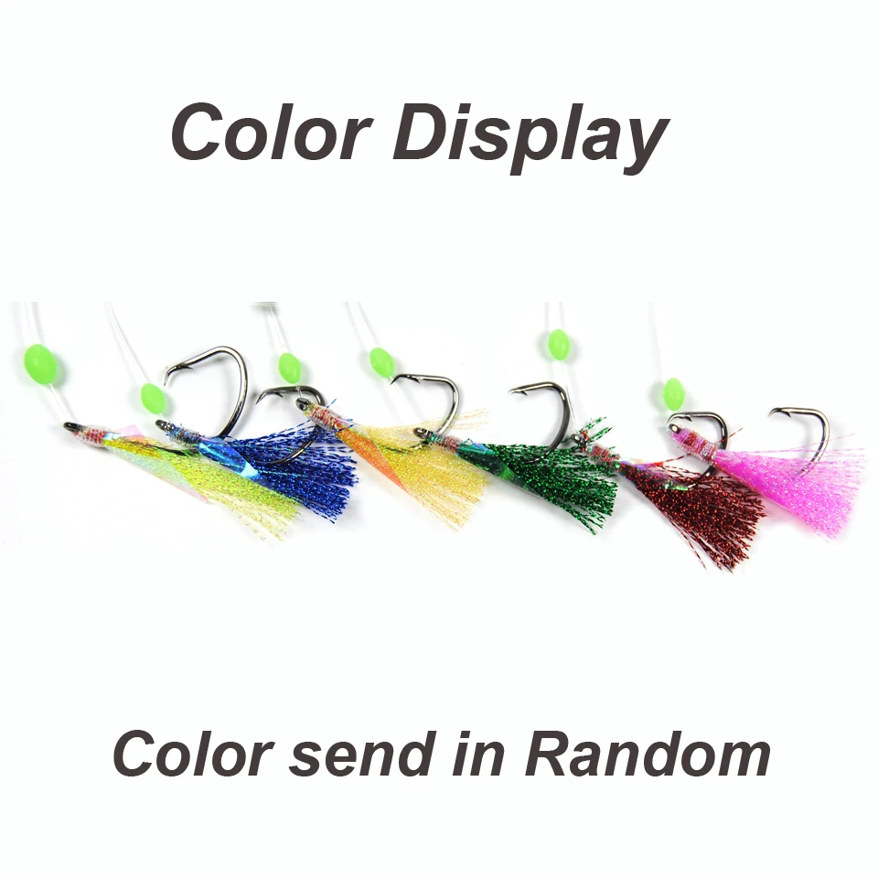 Sabiki aparejos de pesca en el mar, aparejos de pesca de 10/50 piezas, 1/0, 3/0, 5/0, 6/0, 7/0, 8/0 - imagen 2