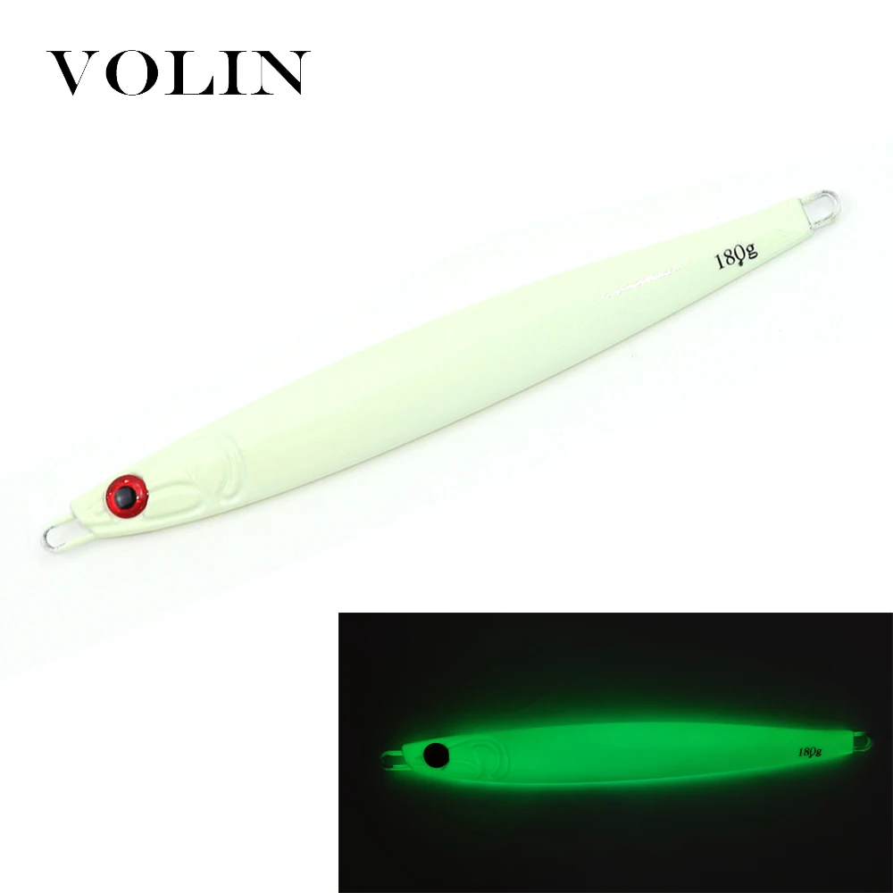 VOLIN-señuelo de pesca de Metal que se hunde con láser japonés, 150g, 180g, cebo luminoso para barco, aparejos de pesca artificiales de alta calidad, 1 ud., nuevo - imagen 5