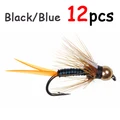 Black Blue 12pcs