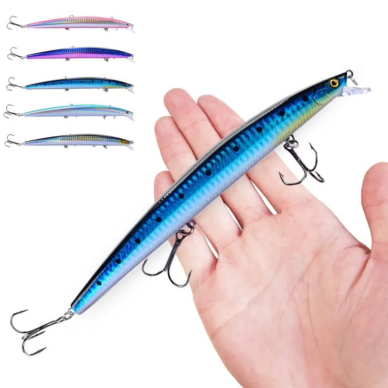 FLYSAND Señuelos de Pesca 18 cm/24g Crankbaits Pesca cebo duro Isca artificiales Pesca mar Wobbler cebos de natación láser Minnow señuelo - imagen 4