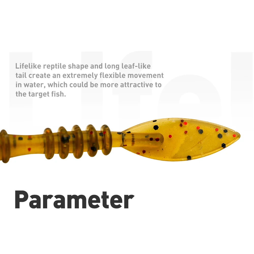 JOHNCOO 40 Uds señuelos blandos Jig trucha gusano cebos blandos 48mm 0,48g gusanos marinos artificiales lombriz pesca señuelos blandos Wobblers - imagen 5