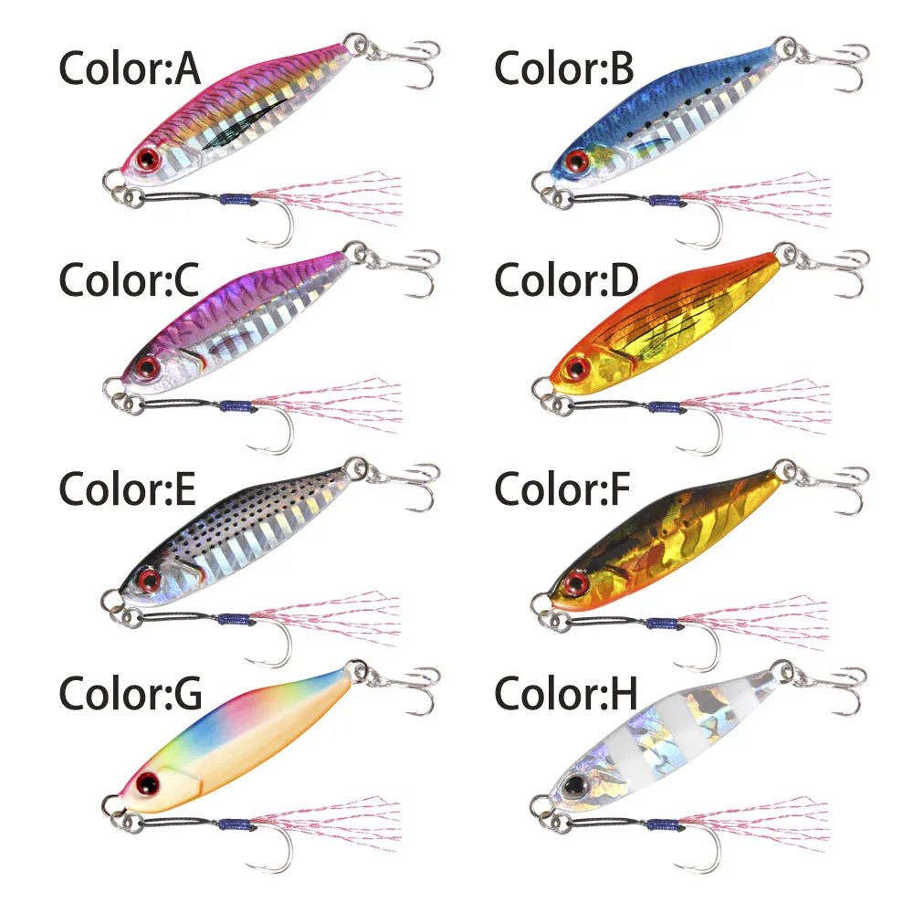 FSTK Micro Jig señuelo cebo de pesca 3G 5G 7G 10G 15G Metal fundido Jigging cuchara Spinner Shore Casting cebo Artificial - imagen 3