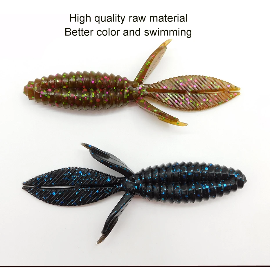 ESFISHING 6 uds Leurre de calavera suave 100mm 9g cebo de silicona Artificial señuelo de pesca Crankbait aparejos flexibles para pesca en el mar - imagen 2