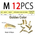 12pcs Golden M