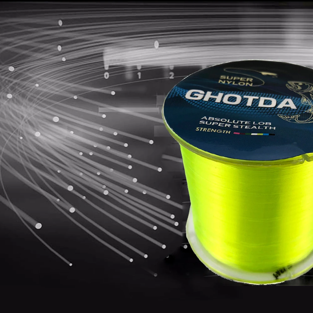 GHOTDA-sedal de pesca de nailon, 2 unidades, 500m, monofilamento duradero japonés, Rock Sea, pesca de carpa súper fuerte - imagen 4