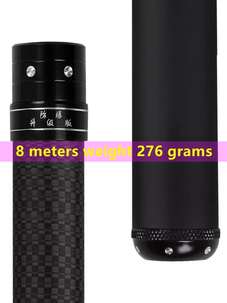 Caña de pescar telescópica de fibra de carbono superligera, para agua dulce, envío de punta de repuesto - imagen 2