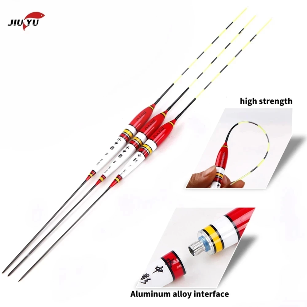 Boya con alarma de mordedura para pesca, flotador de pesca inteligente con luz LED y cambio de Color automático, boya electrónica de noche sin batería, 1 Uds.