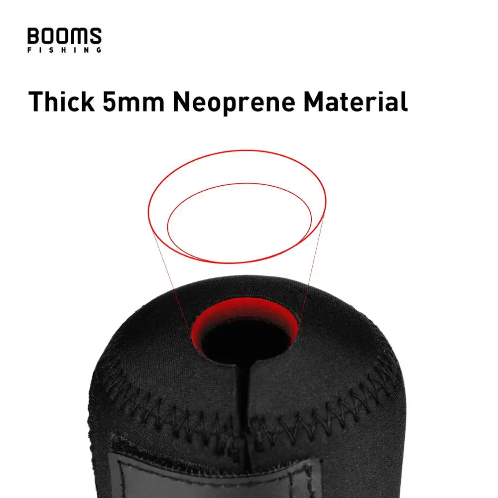 Booms Fishing RC1 cubierta de bolsa de carrete de pesca de tambor de neopreno, funda protectora súper ligera y fuerte bolsas de carrete de Baitcasting 4 tamaños - imagen 5